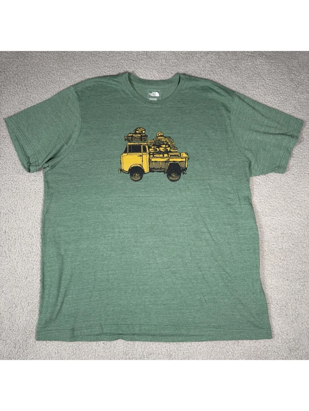 The North Face Men's 3XL Green Short Sleeve Graphic T-Shirt Crew Neck Soft